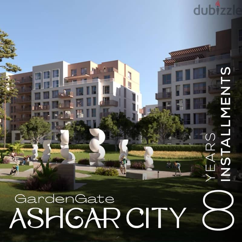 Apartment 3BR 148 square meters | 4.3M | 10% Down Payment | in Ashgar City "Garden Gate" | Over 8 Years | Prime Location in October 2