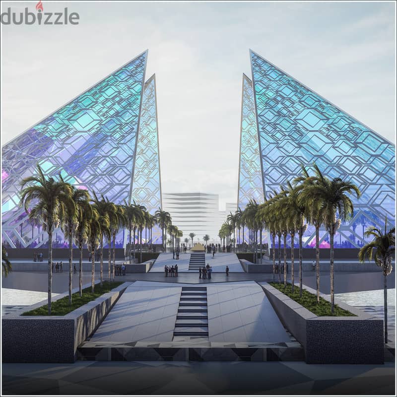"A commercial unit on the ground floor with a 20% return on investment in the largest commercial mega mall, Pyramids City,in the administrative city 9