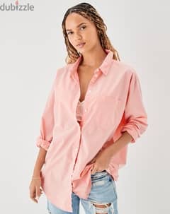 American eagle women’s over size oxford shirt 0