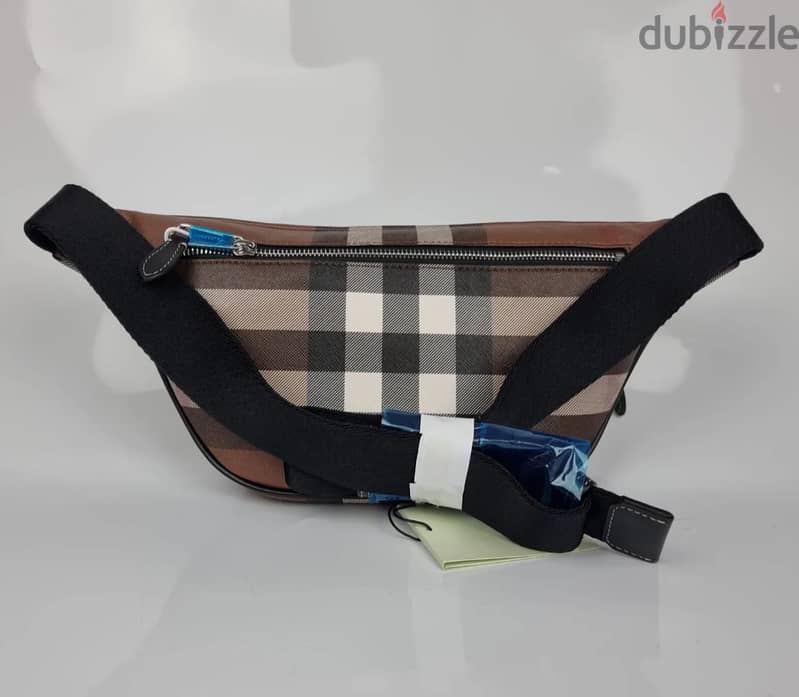 Burberry Men's Cason Check E-canvas Belt Bag 5