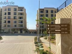 128sqm apartment with a garden with a prime view, ready to move in Sarai Mostakbal City Compound 0
