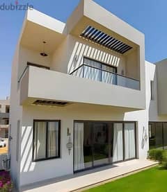 Sea view Villa 312 m.  fully-finished  with (Kitchen&AC'S) in Azha Al Sokhna for sale فيلا 312 متر تشطيب كامل بالمطبخ والتكييفات في ازها السخنه