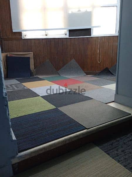 carpet tilis موكيت بلاط للمكاتب و الشركات قطع سجاد ارضيات الموكيت بلاط 3