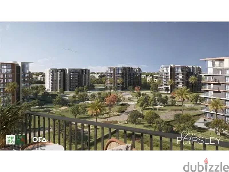 Apartment with garden for sale, 127 sqm,view landscape fully finished with air conditioners down payment and installments in Zed East Compound, 3