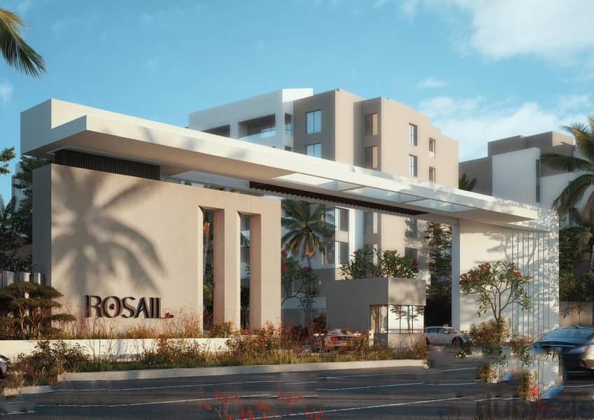 شقة متشطبة  للبيع مساحة 205م كمبوند روسيل rosail المستقبل سيتي 3
