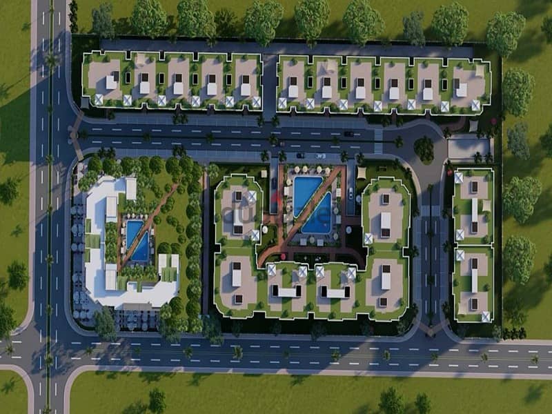 apartment for sale 140m in rovan city compound EPD in shikh zayed Green Revolution 10% down payment installments over 8 years without interest 1