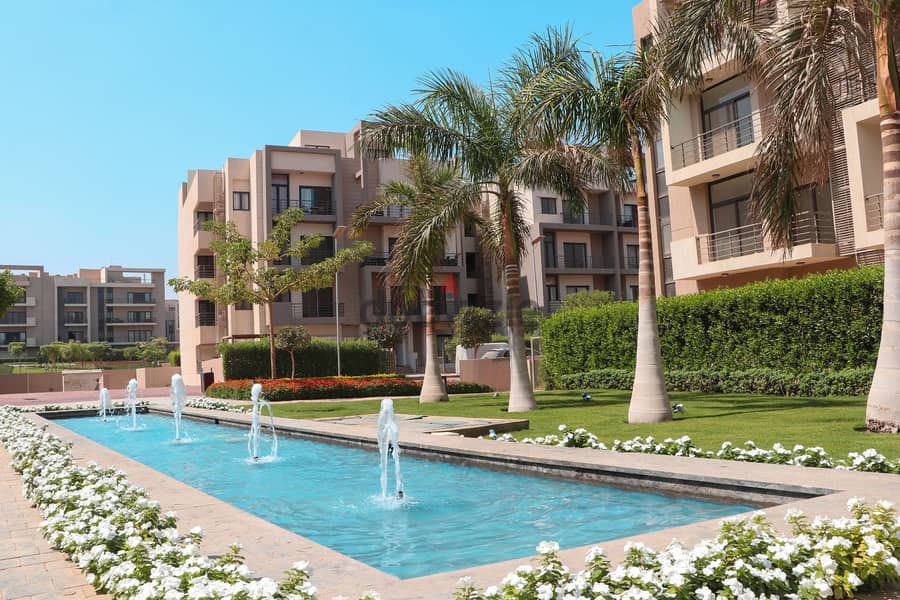 For sale apartment with garden  in Al Marasem View Landscape, under market price 7