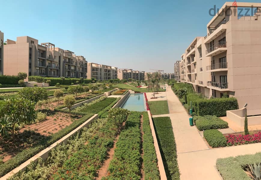 For sale apartment with garden  in Al Marasem View Landscape, under market price 13