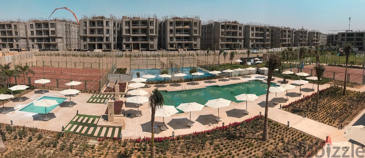 For sale apartment with garden  in Al Marasem View Landscape, under market price 19