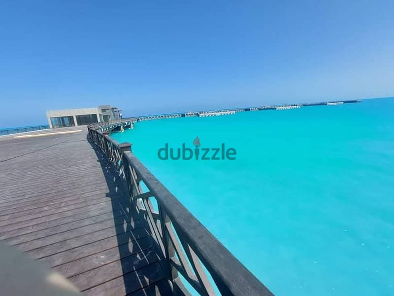 Finished apartment with ACs 280m view on the sea and the lagoon in Al Alamein Towers with installments شقه متشطبه بالتكييفات 280م فيو ع البحر و اللاجو 6