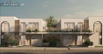 Townhouse corner for sale in The med ras elhekma north coast رأس الحكمة  prime location lagoon view Two story Townhouse  BUA(g+1) 181m²Land248m²