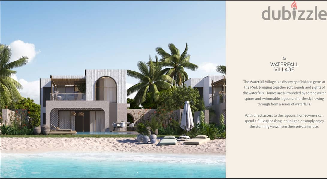 Townhouse corner for sale in The med ras elhekma north coast رأس الحكمة  prime location lagoon view Two story Townhouse  BUA(g+1) 181m²Land248m² 8