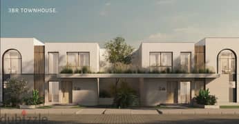Townhouse for sale in The med ras elhekma north coast رأس الحكمة الساحل الشمال prime location lagoon view Two story Townhouse  BUA(g+1) 174m²Land188m2