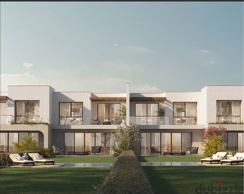 Townhouse for sale in The med ras elhekma north coast رأس الحكمة الساحل الشمال prime location lagoon view Two story Townhouse  BUA(g+1) 174m²Land188m2 1