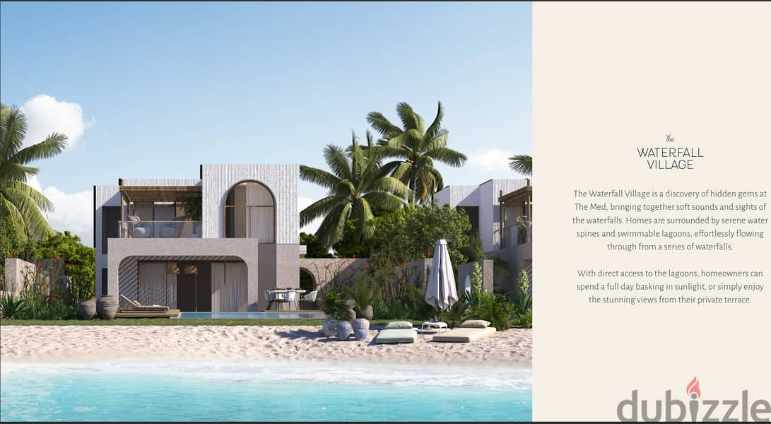 Townhouse for sale in The med ras elhekma north coast رأس الحكمة الساحل الشمال prime location lagoon view Two story Townhouse  BUA(g+1) 174m²Land188m2 8