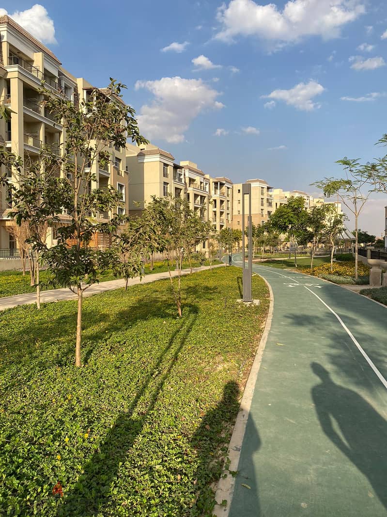Studio in Sarai Compound, area of 78 sqm, currently lowest price, for sale with 10% down payment and installments over 8 years, wall in Madinaty wall 20