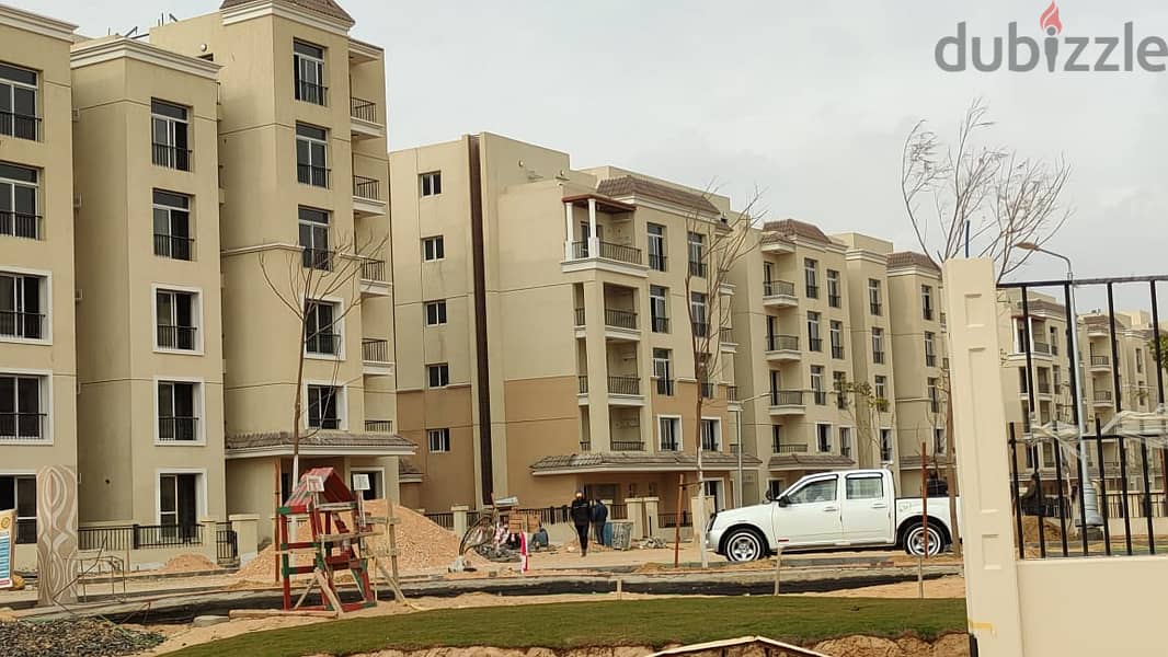 Studio in Sarai Compound, area of 78 sqm, currently lowest price, for sale with 10% down payment and installments over 8 years, wall in Madinaty wall 23