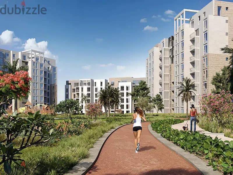 for sale apartment prime location bahry on landscape with installment in zed east new cairo 9