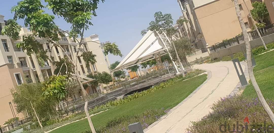 For sale in Sarai Compound, Sur in Madinaty, area of 81 sqm, on a landscaped view, esse stage, with a 10% down payment and installments over 8 years 4