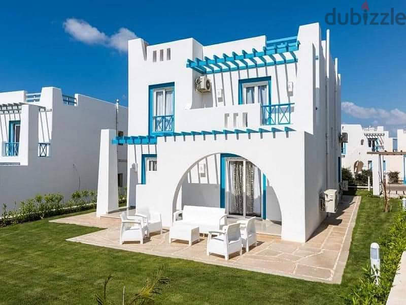 Chalet for sale on the North Coast in Mountain View Sidi Abdel Rahman next to Marassi and Hacienda, first row on the Lagoon and overlooking the sea, f 2