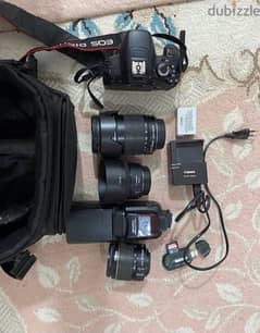 canon 650d+lens18-55+lens18-135+lens50stm+flash
