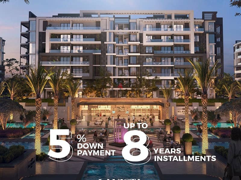Own your apartment with a discount on cash or with a 15% down payment in the heart of New Cairo, La Vista - Patio Oro 10