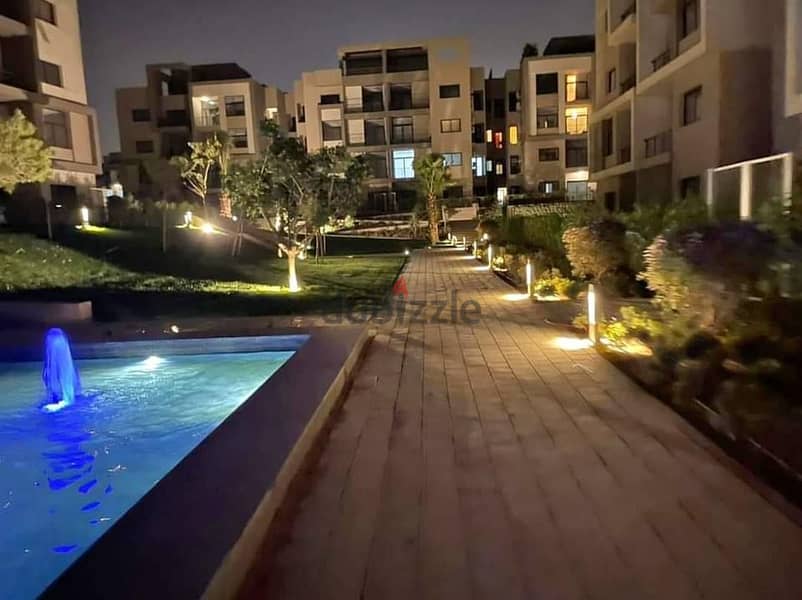 Ground floor apartment 160 sqm + garden 81 sqm located on the main 90th Street directly in the heart of the Fifth Settlement, Al Marasem Compound, Fif 2