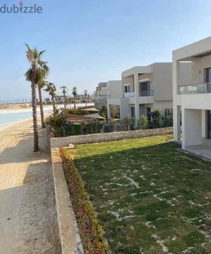 بفيو علي البحر شاليه 112م بجاردن للبيع في الساحل  View on the sea, 112m chalet with garden for sale 1