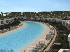 Direct on lagoon chalet with kitchen and ACs in Azha ain sokhna