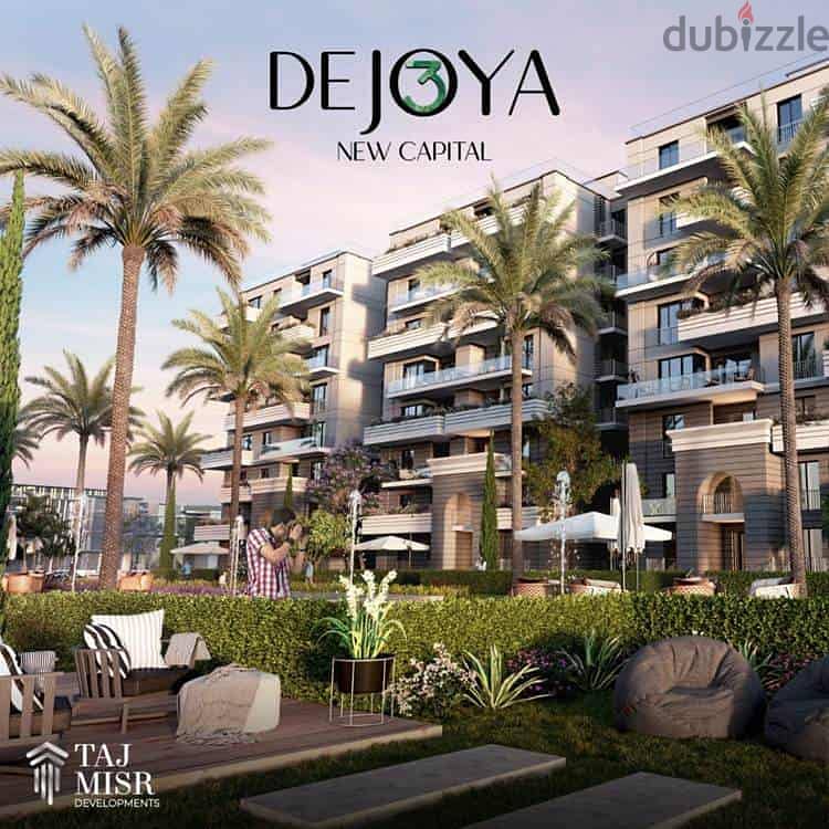 132m apartment for sale with a down payment of 800,000 in the heart of Sheikh Zayed City, close to Sphinx Airport, De Joya Compound 0