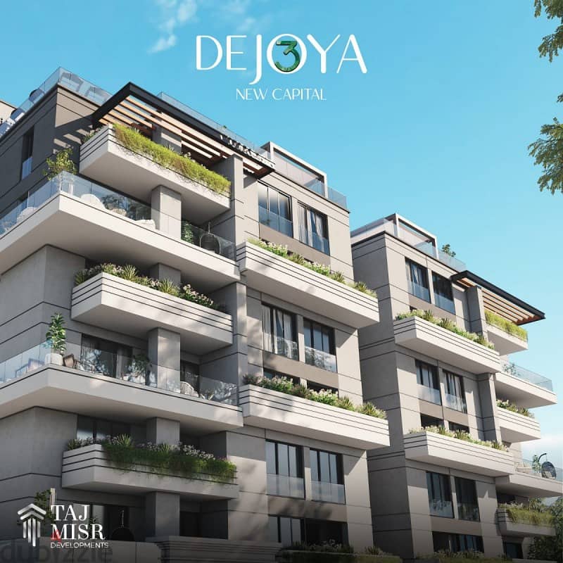 132m apartment for sale with a down payment of 800,000 in the heart of Sheikh Zayed City, close to Sphinx Airport, De Joya Compound 7