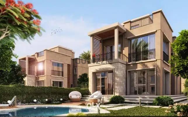 Double view villa with a special cash discount of up to 42% or interest-free installments for 8 years for sale in Taj City Compound, New Cairo - Prime 3