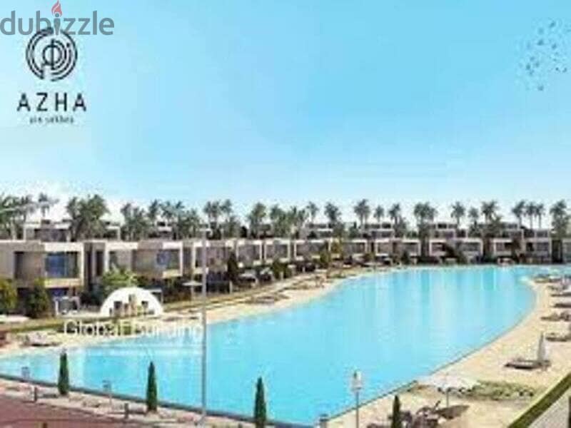 Direct on lagoon chalet with kitchen and ACs in Azha ain sokhna 4