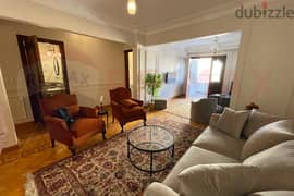 Furnished apartment for rent, 150 m, Kafr Abdo (steps from Abu Qir Street)