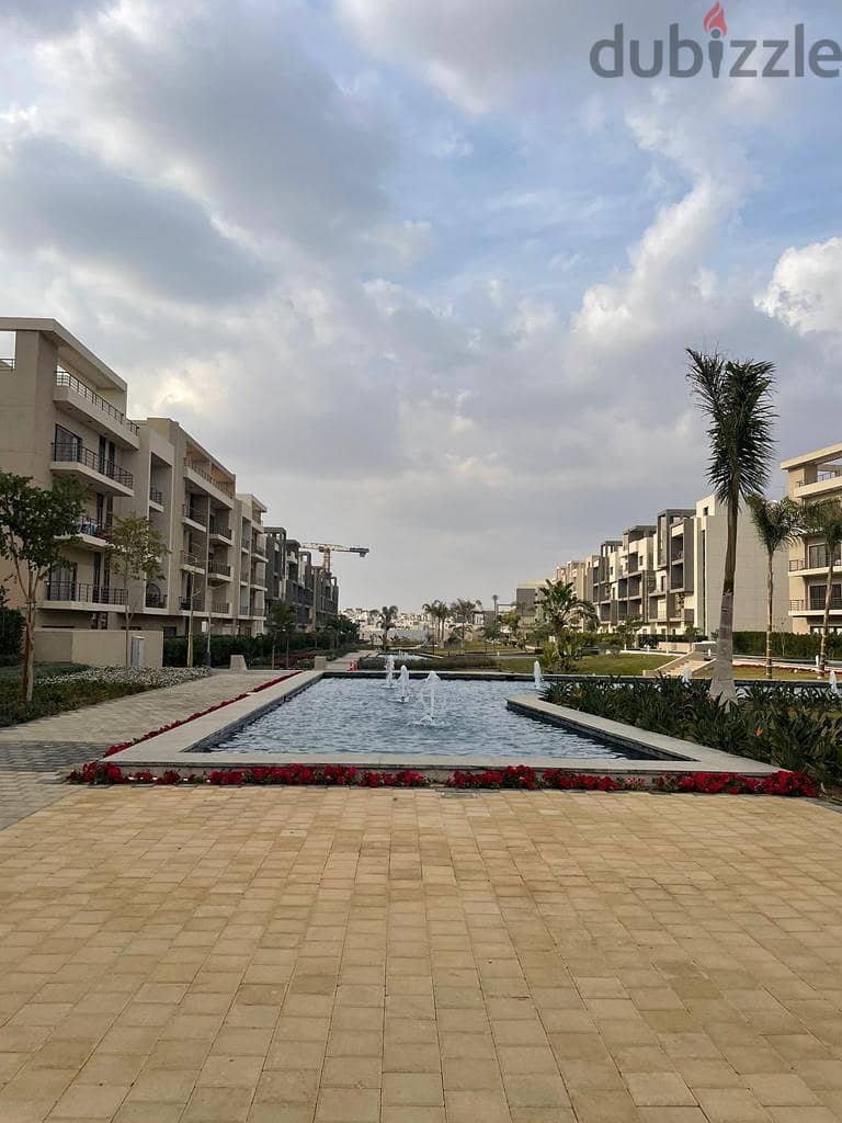 for sale apartment with garden finished ACs Furnished under price market in fifth square 5