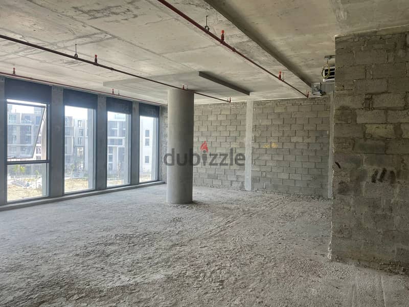 office for sale in EDNC Sodic new cairo التجمع الخامس core and shell 136m2 5