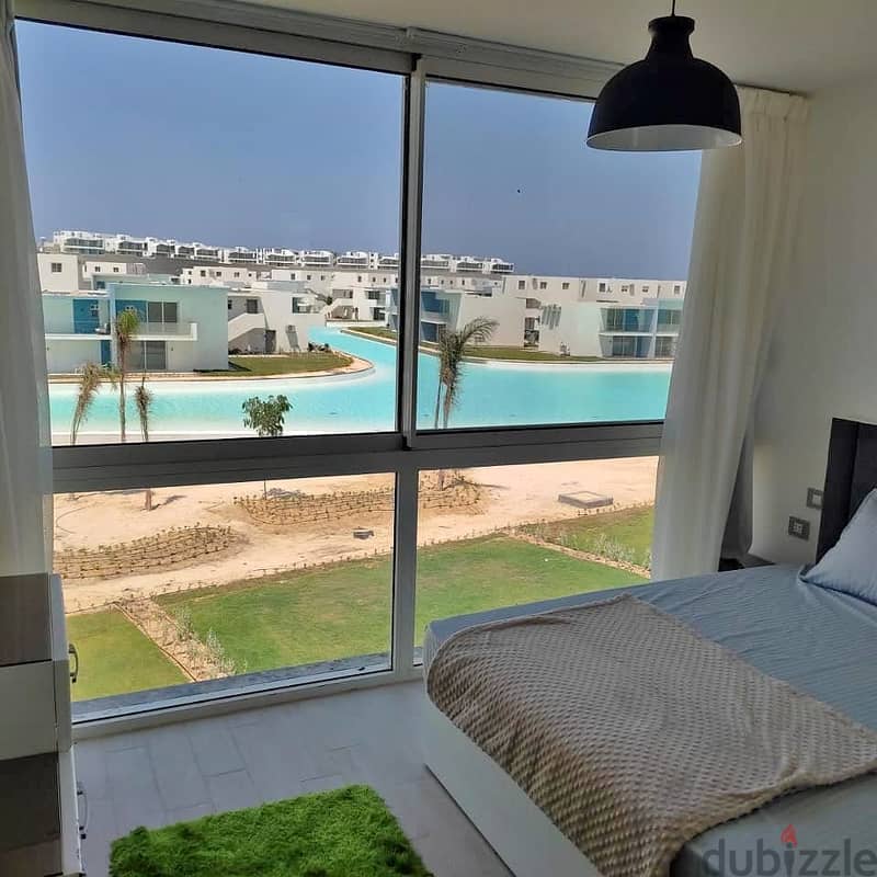 Two-bedroom chalet for sale, fully finished, with a view over the lagoon, Fouka Bay, Ras El Hekma, North Coast 8