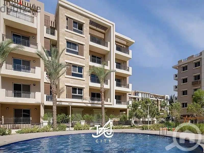 Apartment for sale in the Fifth Settlement, Taj City Compound, directly on the Suez Road, minutes from Heliopolis and Nasr City, in installments and t 19