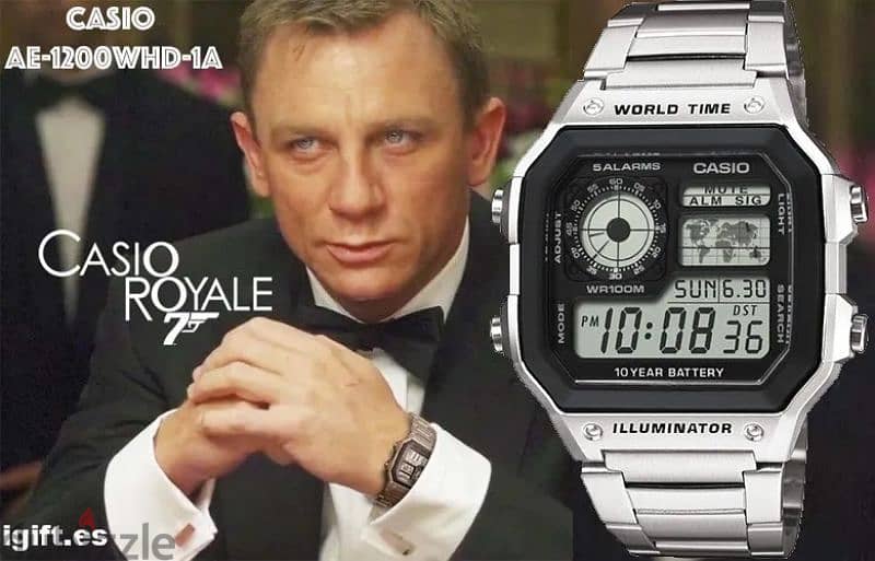 casio AE1200WHD-1A royal James bond watch 1