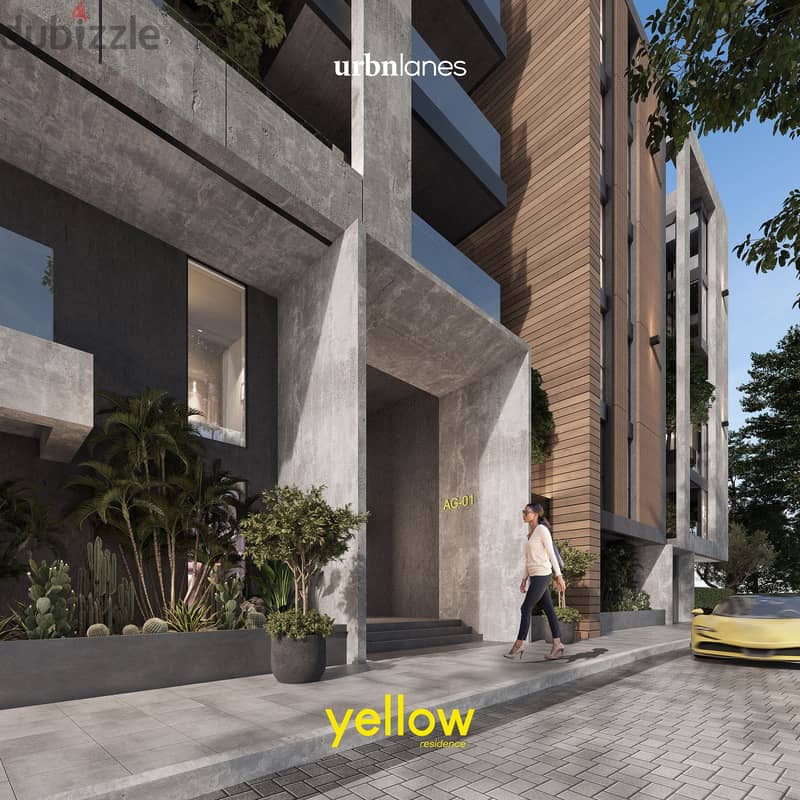 165m hotel apartment for sale fullyfinished + air conditioners in Yellow Residence on Suez Direct Road and a wall in a wall with Family park 6