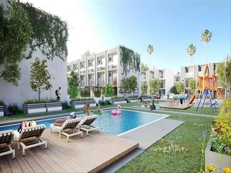 Townhouse 218m fully finished ultra modern and wonderful division from the inside in mostakbal city 1