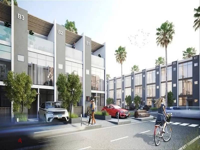 Townhouse 218m fully finished ultra modern and wonderful division from the inside in mostakbal city 6
