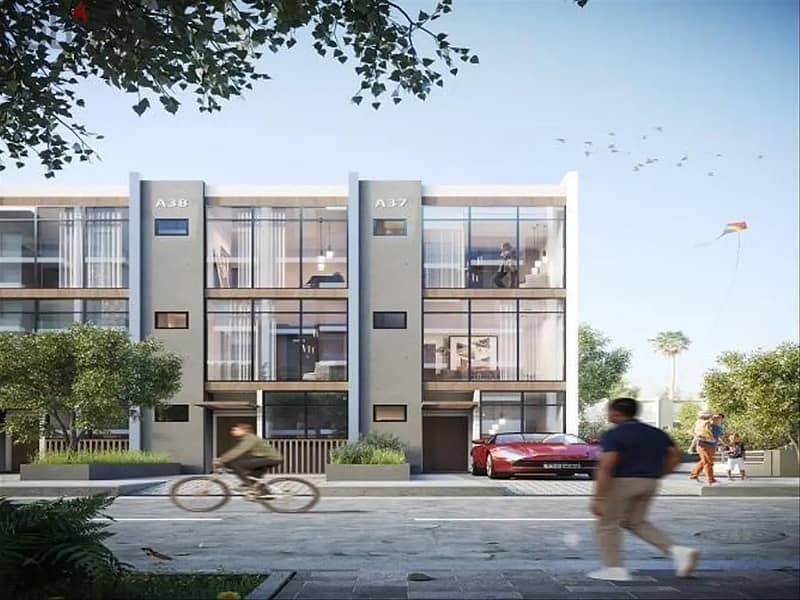 Townhouse 218m fully finished ultra modern and wonderful division from the inside in mostakbal city 7