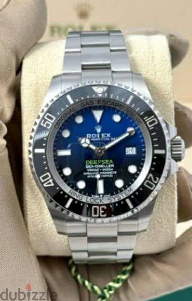 Rolex deep sea bleu / submariner / yachtmaster / date just bleu , 18