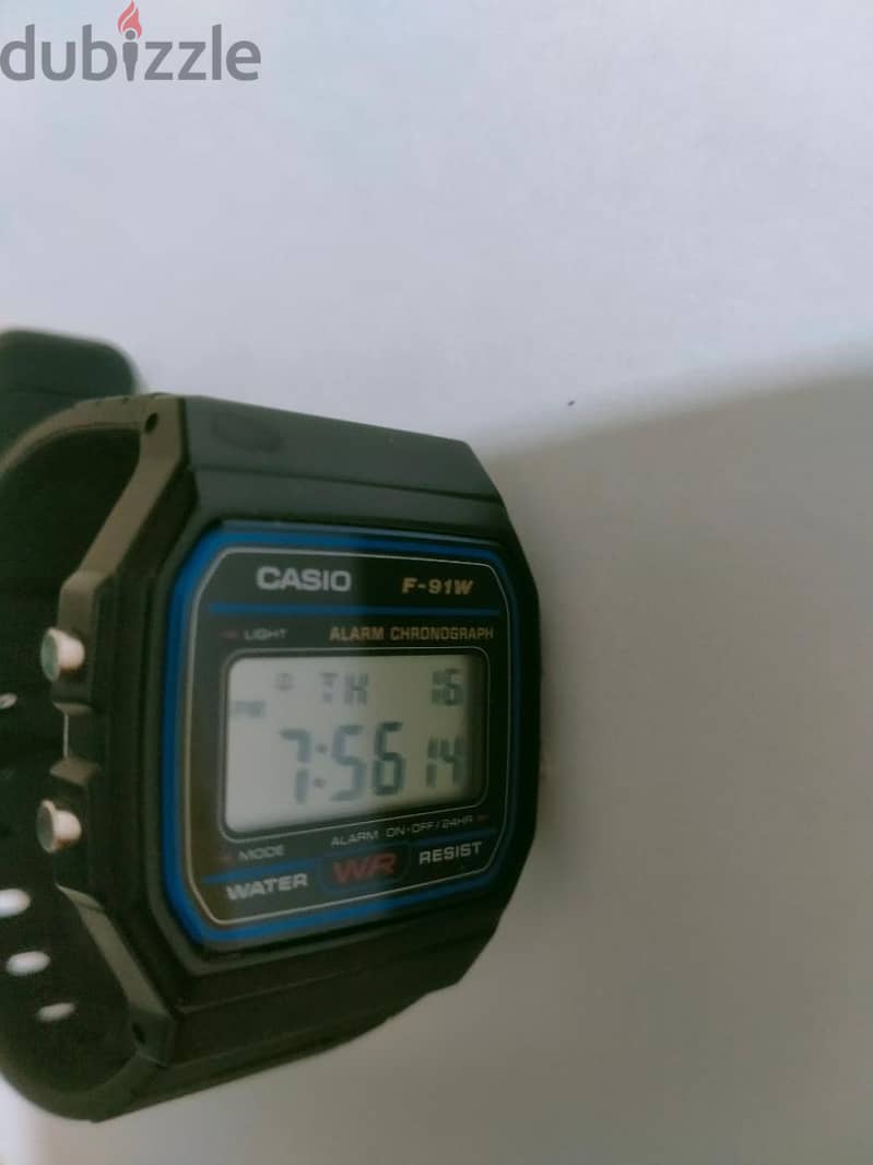 من أشهر موديلات كاسيو على الإطلاق - ساعة كاسيو أصلية Casio F-91W 2