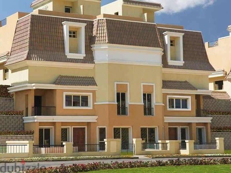 a private villa for sale in sarai compound  with double view and great location on the master plan 5