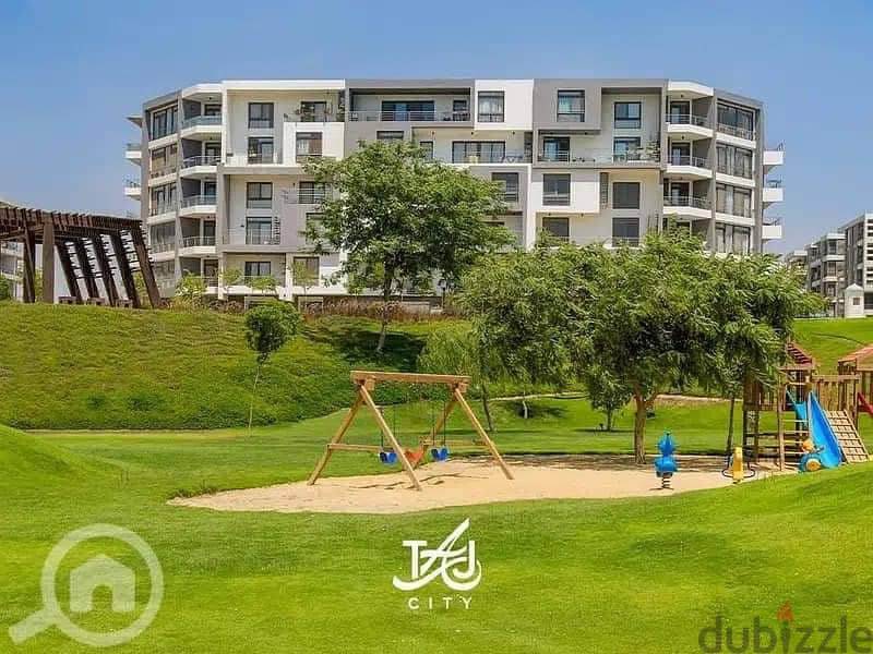 Apartment for sale in the Fifth Settlement, Taj City Compound, directly on the Suez Road, minutes from Heliopolis and Nasr City, in installments and t 16