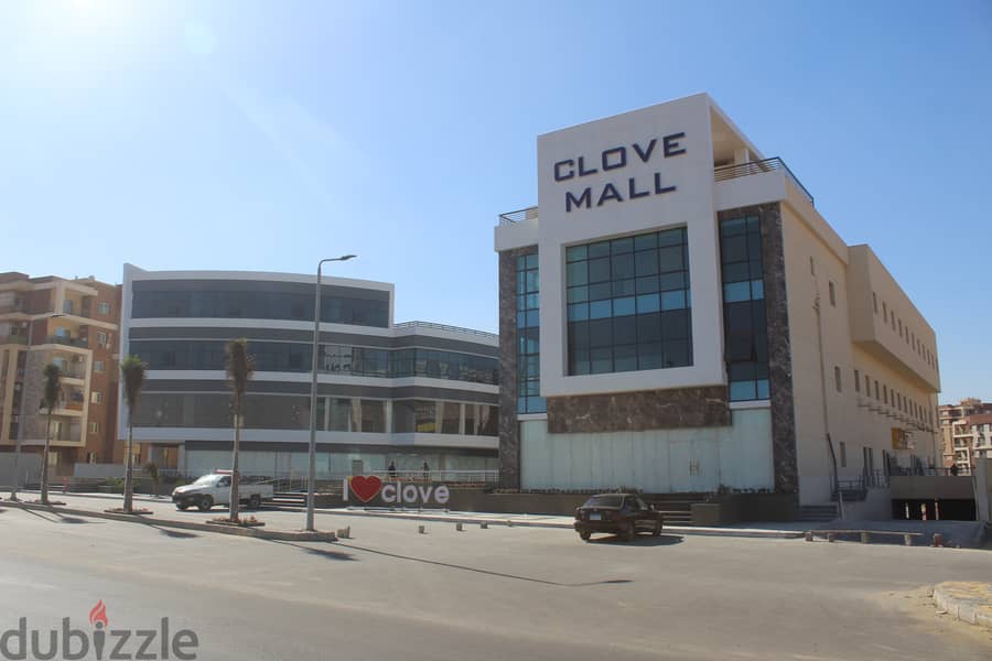 clove mall el koronfel new cairo محل للبيع 51 متر ادفع مقدم %25 واستلم وافتح نشاطك على طول بمنطقة القرنفل التجمع الخامس 9