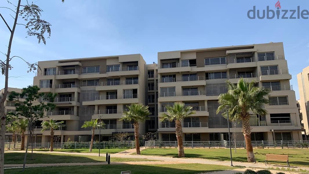 apartment for sale 198m 3 bed room 2 bath room third floor in palm hills capital garden resale  less than company price 2
