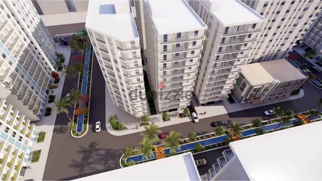 شقة بحري بالكامل إستلام فوري بمقدم 30% في مدينة نصر كمبوند Green Oasis 8